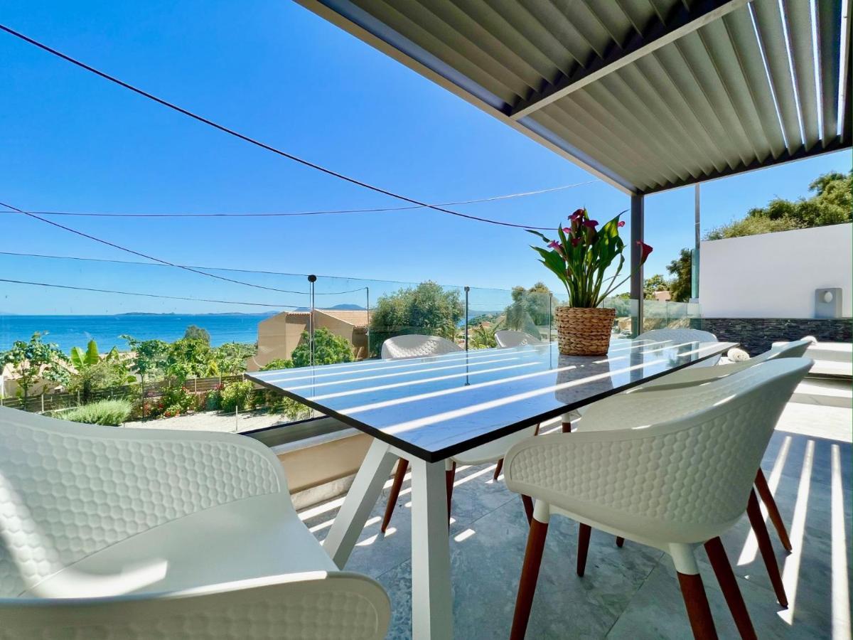 Luxury Villa Barbati Sun With Private Pool By Dadovillas Bagian luar foto