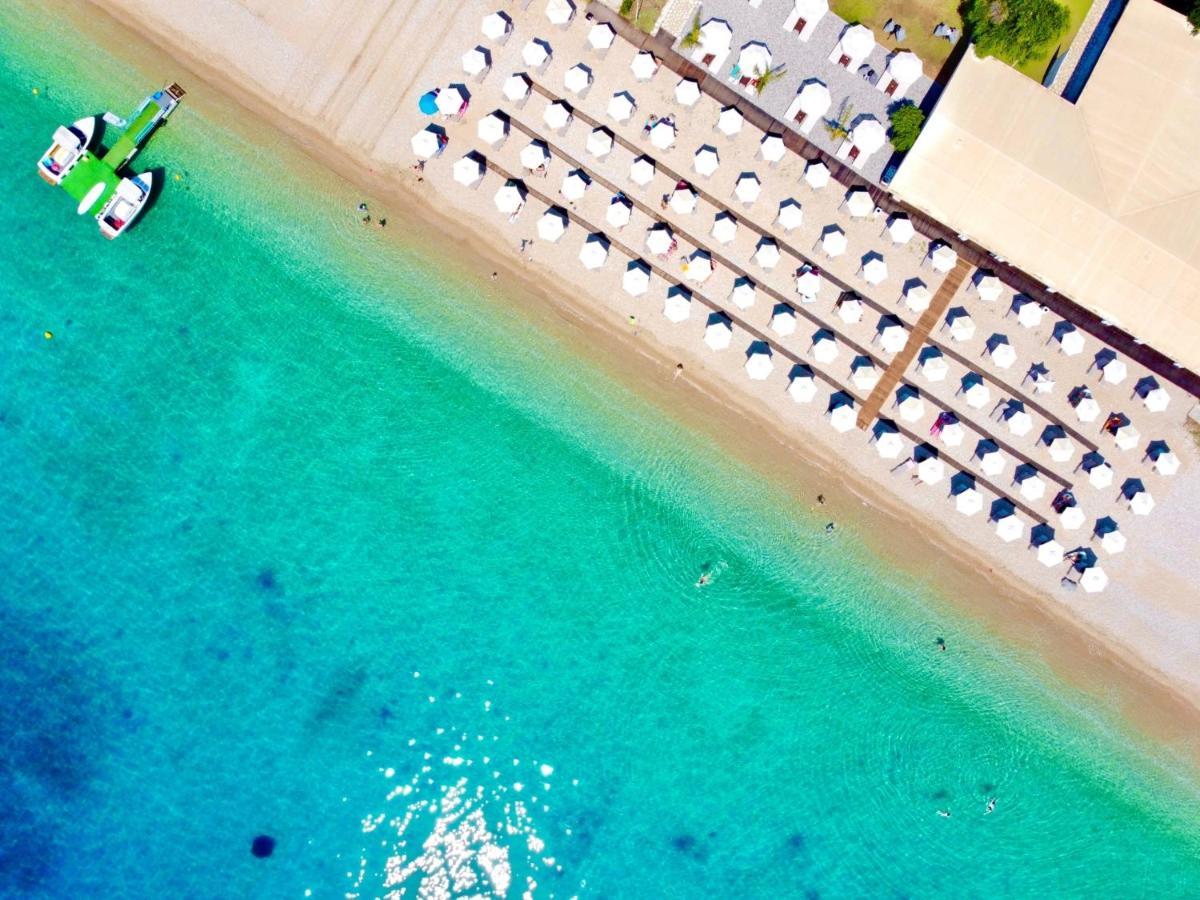 Luxury Villa Barbati Sun With Private Pool By Dadovillas Bagian luar foto