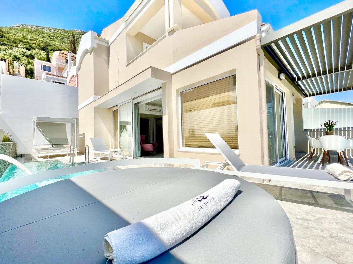 Luxury Villa Barbati Sun With Private Pool By Dadovillas Bagian luar foto
