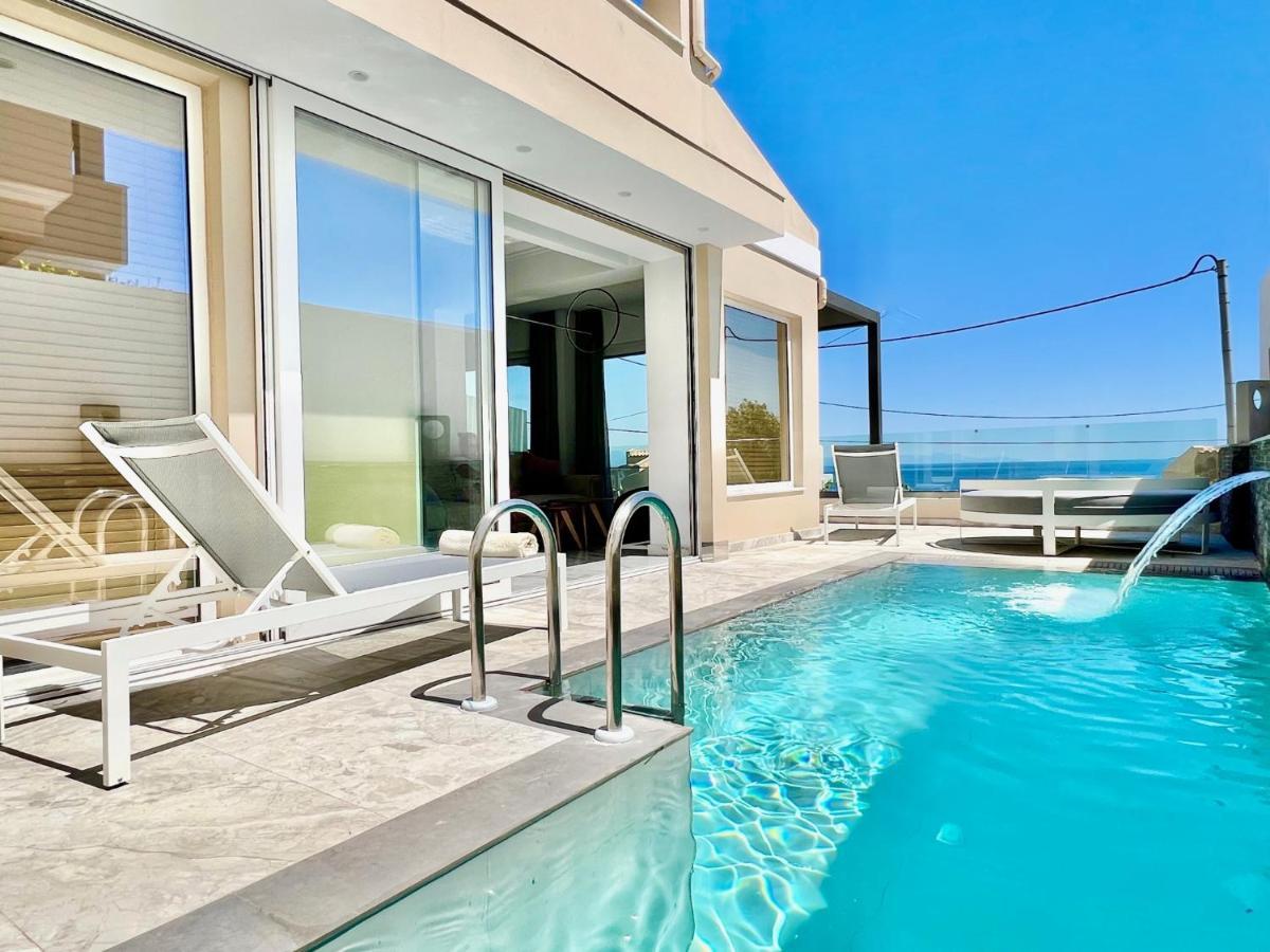Luxury Villa Barbati Sun With Private Pool By Dadovillas Bagian luar foto