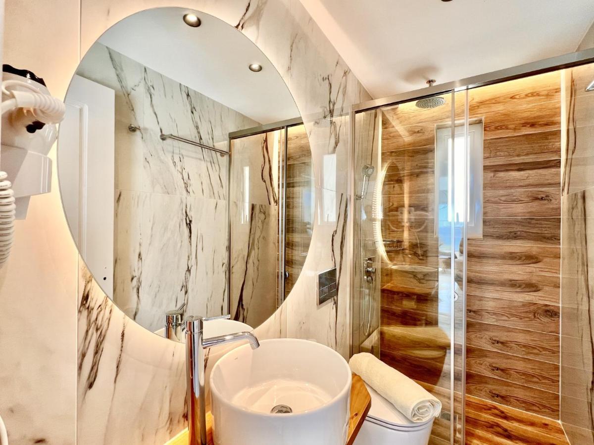 Luxury Villa Barbati Sun With Private Pool By Dadovillas Bagian luar foto